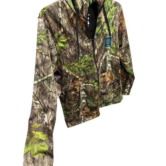 NEW Mossy Oak Obsession Jacket Men's Medium Full Zipper Hooded Hunting Fishing - Picture 5 of 6